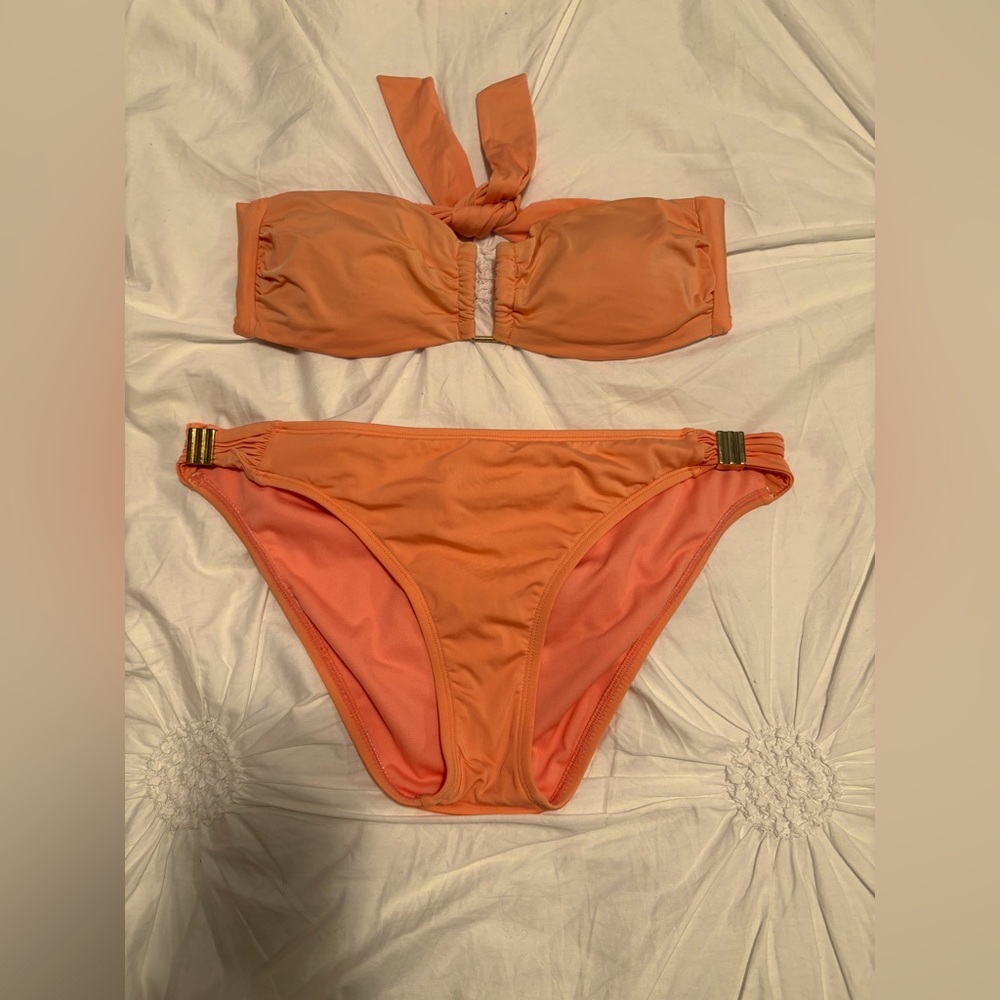 bar III Peach Bikini Set